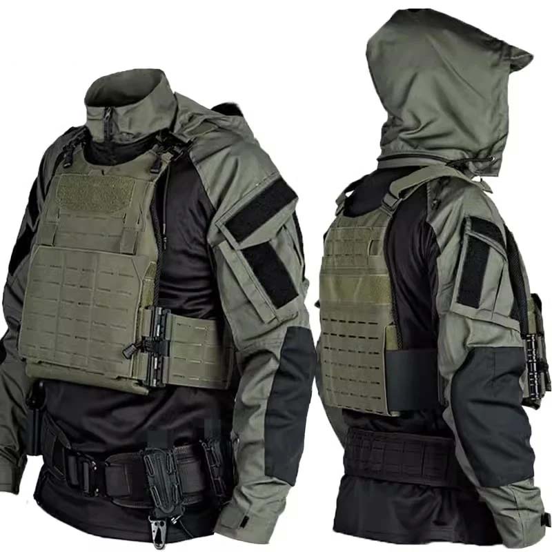 Hunting Outdoor Shirts - Herren CP Camo Tactical Combat Shirt