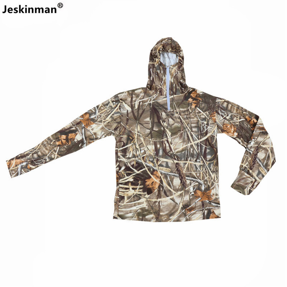 Hunting Outdoor Shows - Sommer Sonnenschutz Angeln Mit Kapuze Jacke
