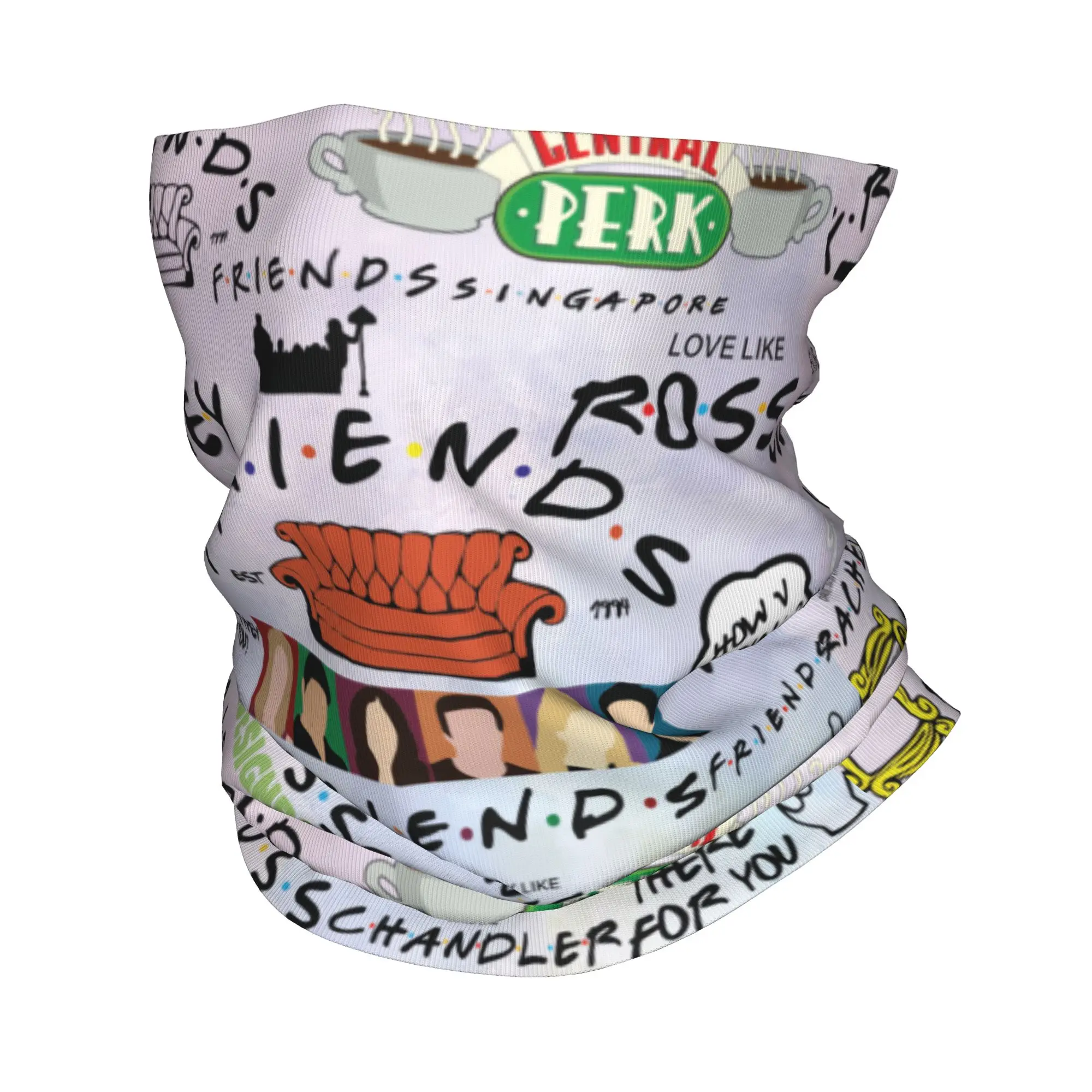 Outdoor Hunting Tv - Lustiges Friends Collage Bandana Halstuch für
