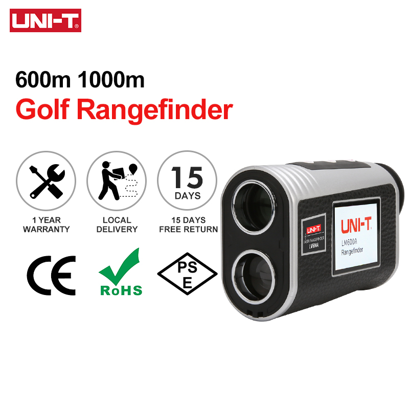 Rangefinder Laser Hunting - UNI-T Golf-Entfernungsmesser mit Neigungseinstellung, 600 m,