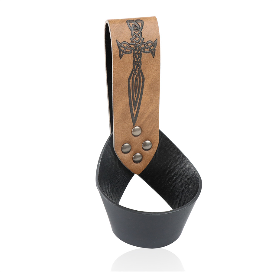 Outdoor Hunting Tv - 1pc Medieval PU Leder Schwert Gürtel