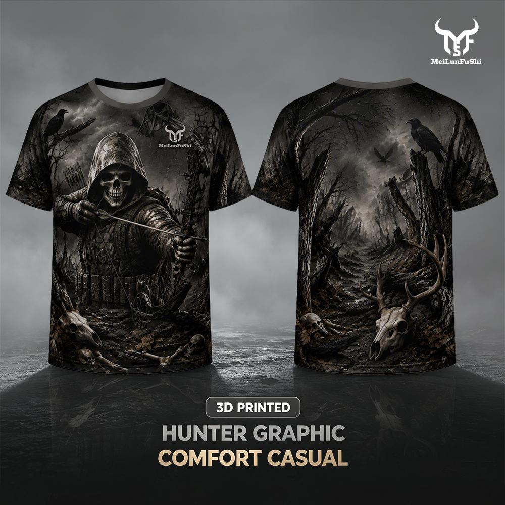 Gothic Skull Archer 3D-Druck T – Outdoor Hunting Graphic Tees Bewertung und Preis