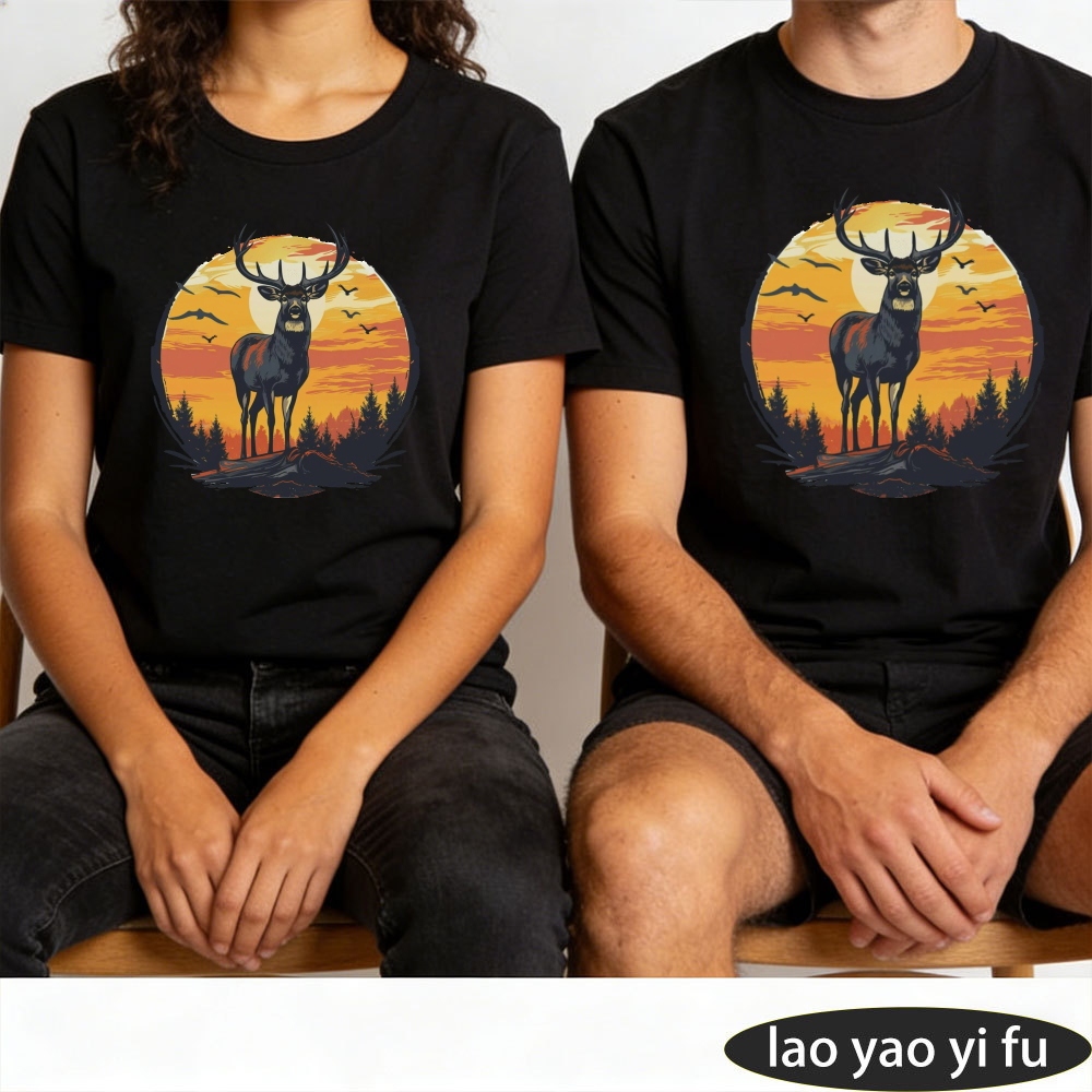 Vintage Hirsch Sonnenuntergang – Outdoor Hunting Graphic Tees Bewertung und Preis
